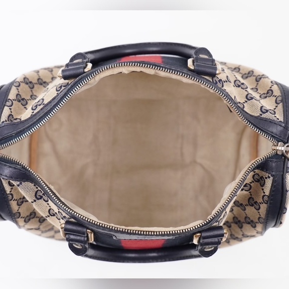 ❌️❌️SOLD❌️❌️BK23 💖 GUCCI GG Monogram Vintage Web Boston - Picture 15 of 16